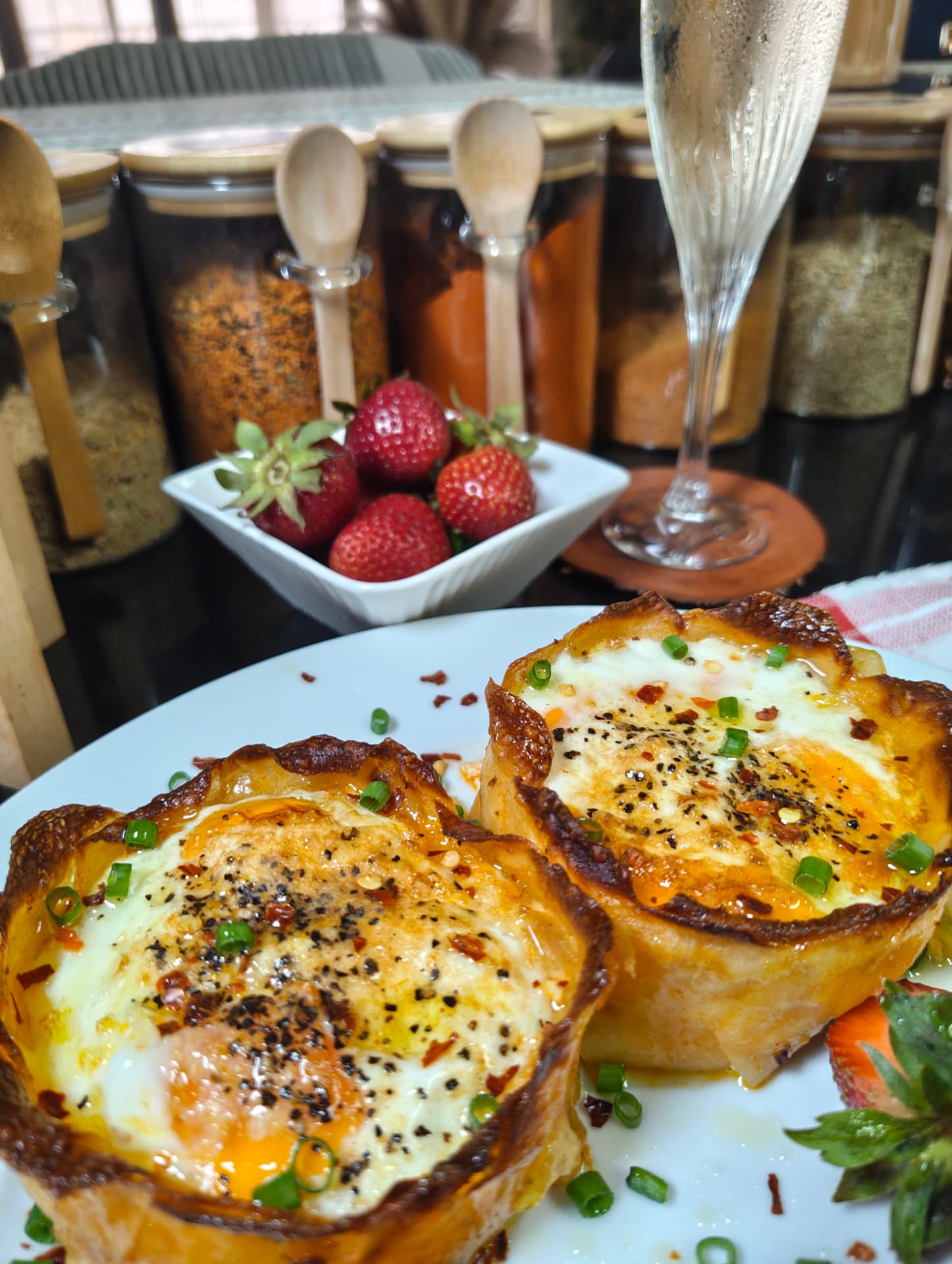 Air Fryer Potato Egg Nests