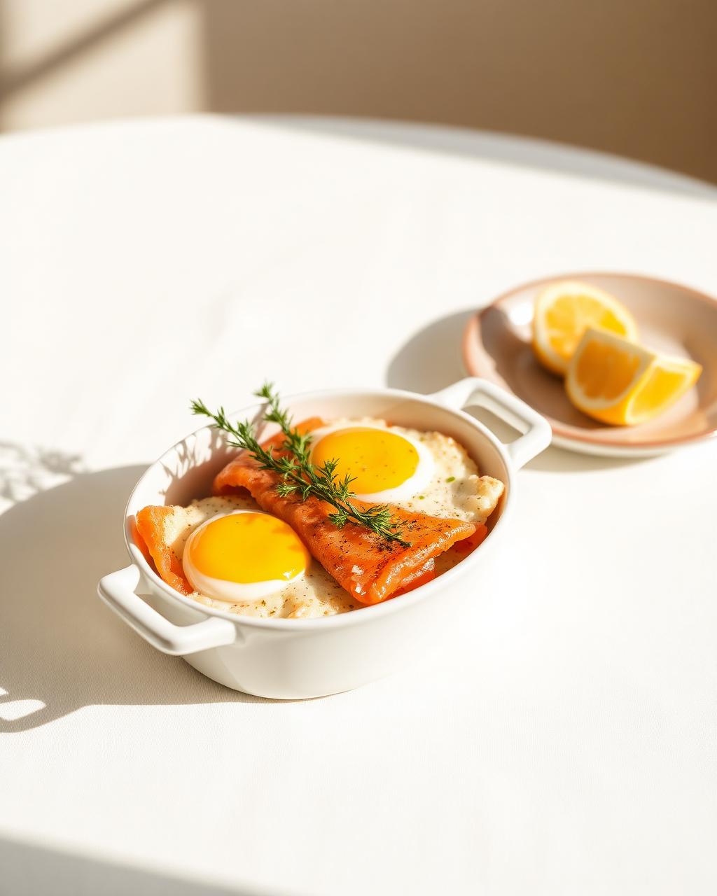 Salmon, Egg & Cheese Breakfast Bake